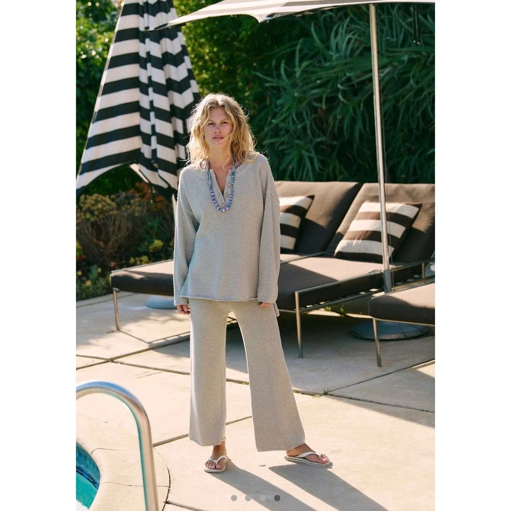 Free People Beach Hailey in Light Grey Size Medium‎